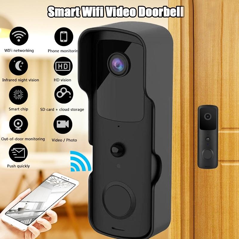 Wireless Smart Doorbell With Two-Way Intercom & Night Vision - Battery Powered