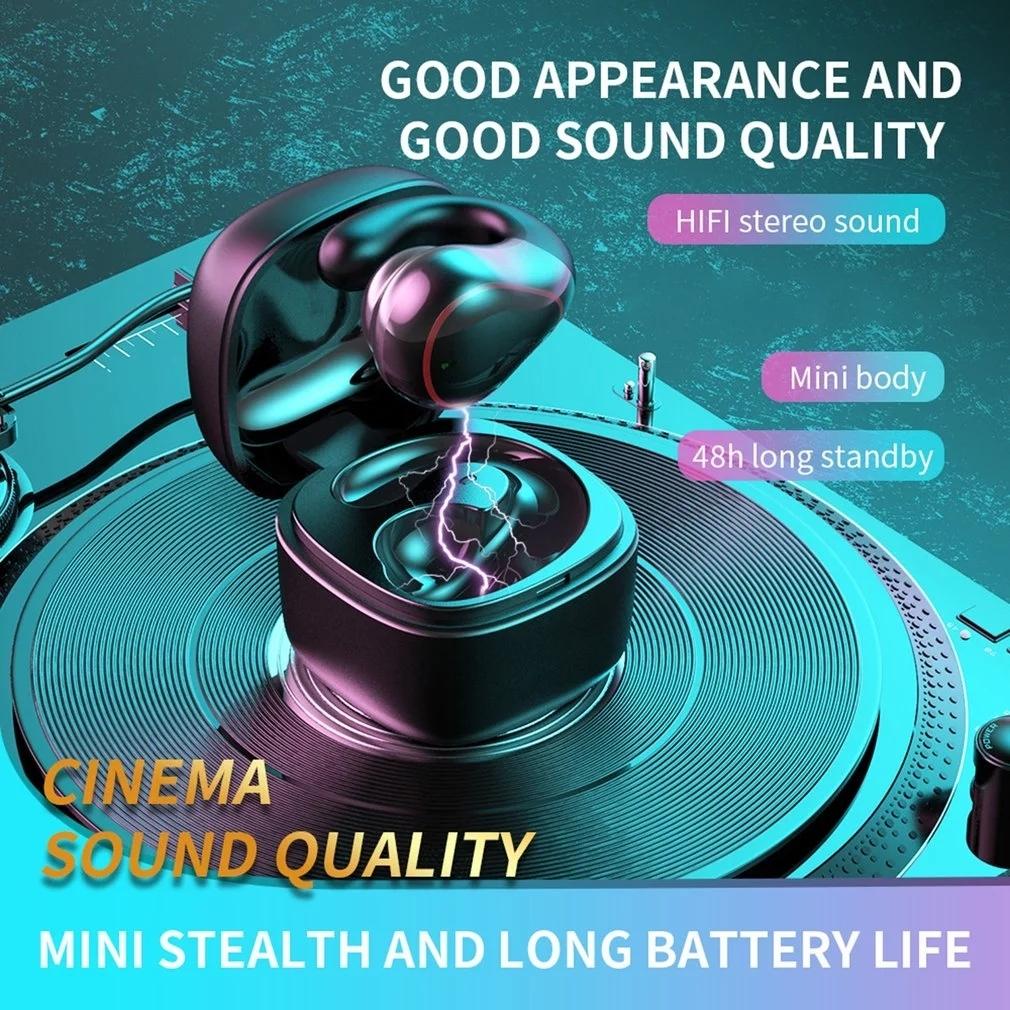 Wireless Bone Conduction Earphone With Bluetooth 5.0 - Black