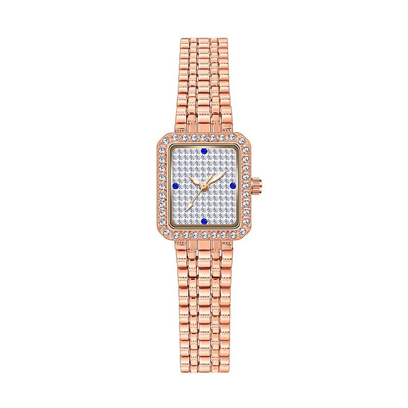 Stylish Diamond Women Alloy Watch Available - Gold