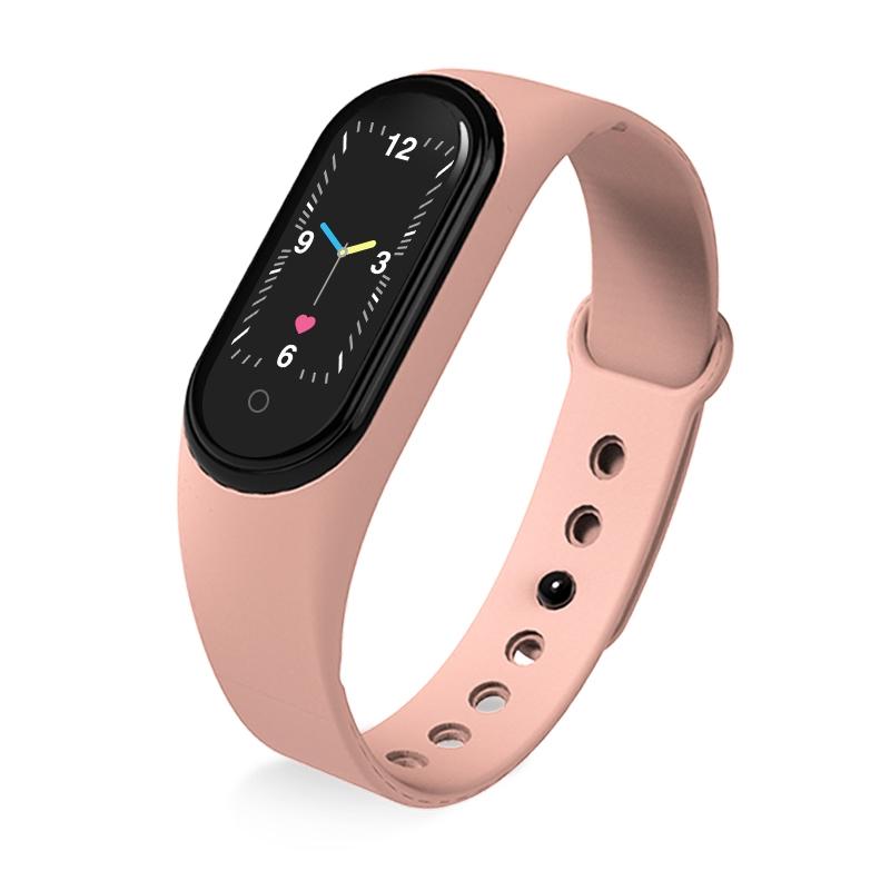 Waterproof Bluetooth Smart Watch With Hr / Bp Monitoring And Colour Screen - Pink