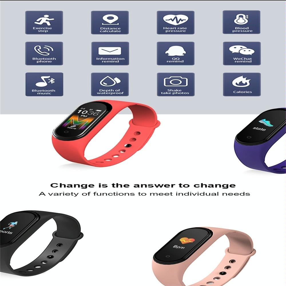 Waterproof Bluetooth Smart Watch With Hr / Bp Monitoring And Colour Screen - Pink