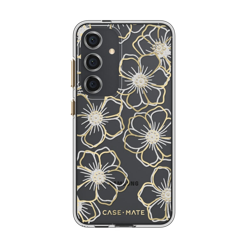 Case-Mate Floral Gems Case for Samsung Galaxy S24 - Gold