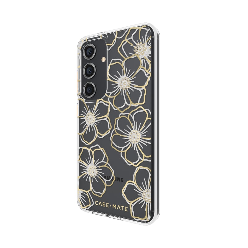 Case-Mate Floral Gems Case for Samsung Galaxy S24 - Gold