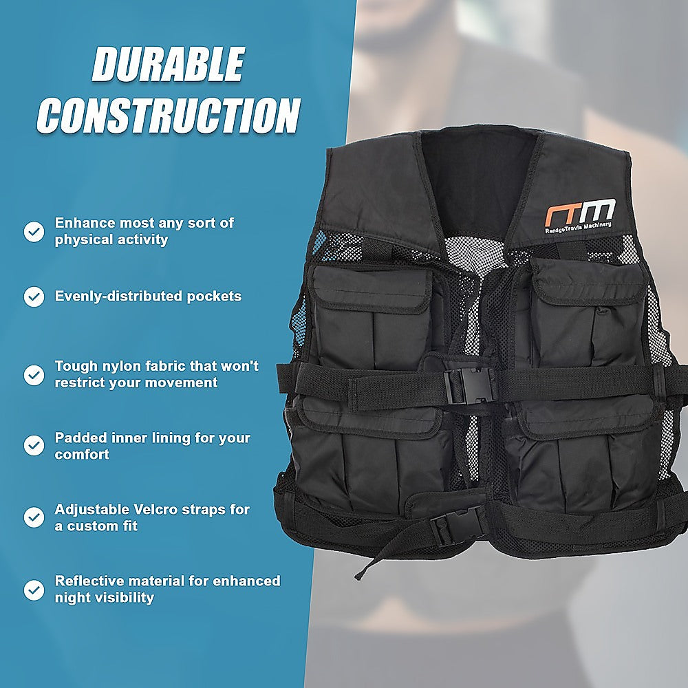 20LBS Weighted Weight Gym Exercise Training Sport Vest