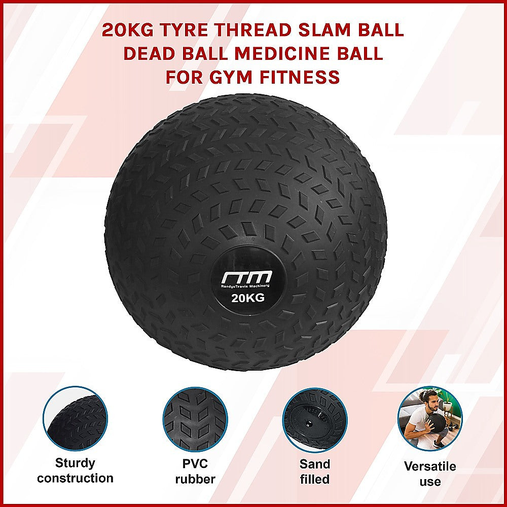 20kg Tyre Thread Slam Ball Dead Ball Medicine Ball for Gym Fitness