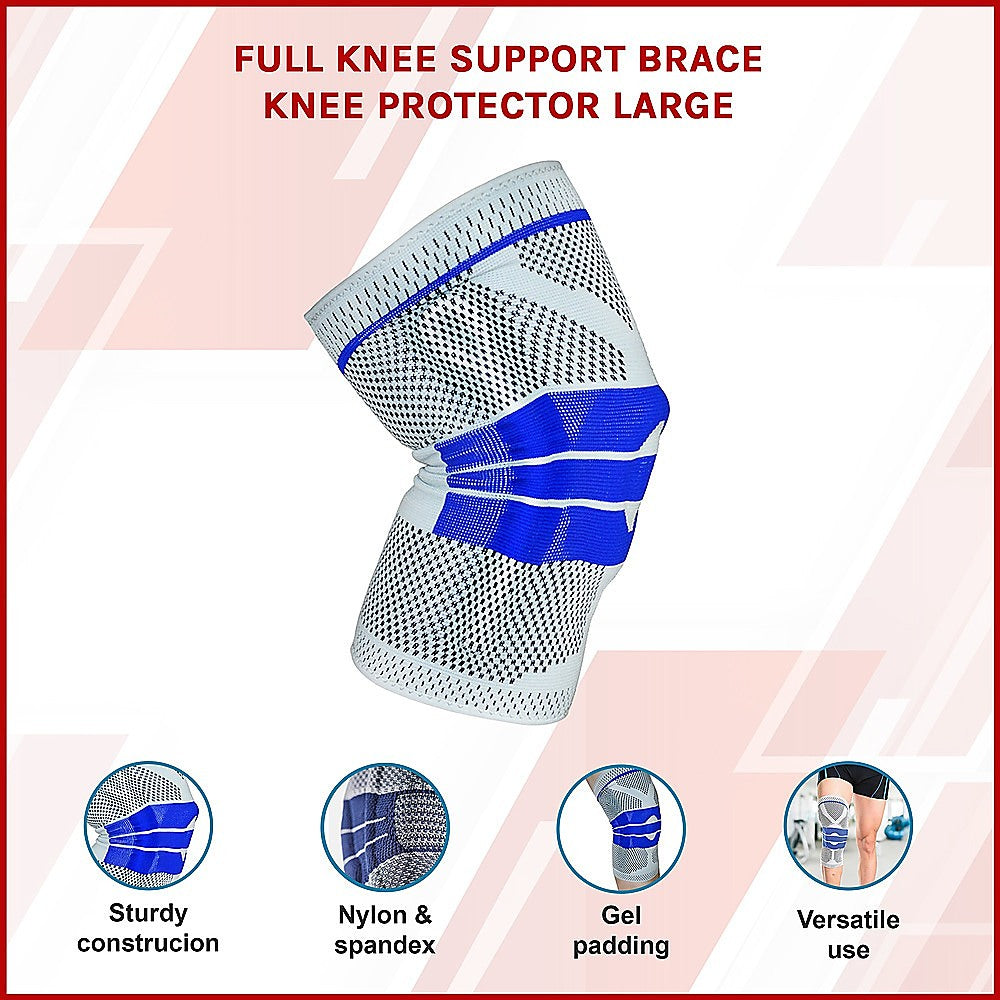 Full Knee Support Brace Knee Protector Large