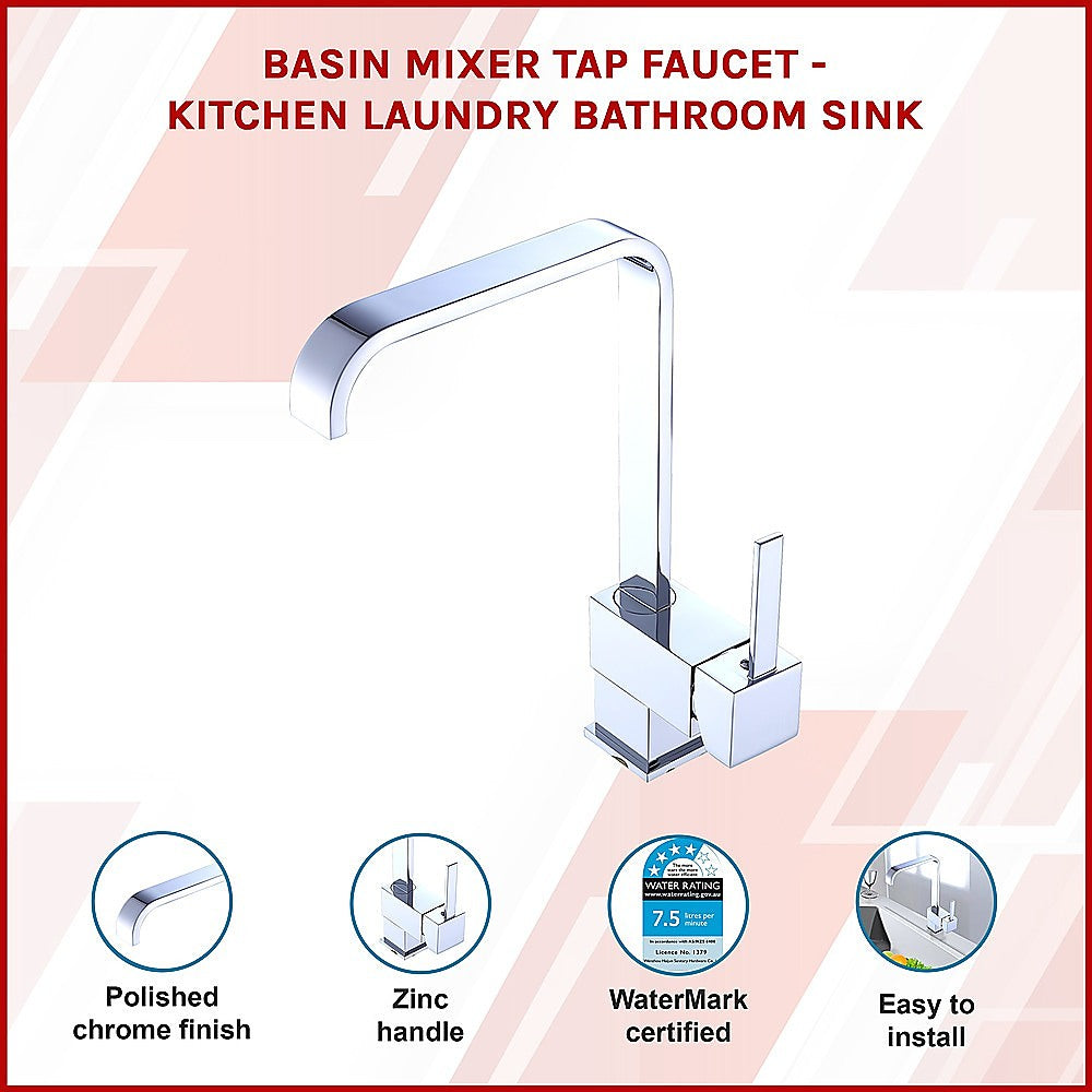 Basin Mixer Tap Faucet - Kitchen Laundry Bathroom Sink