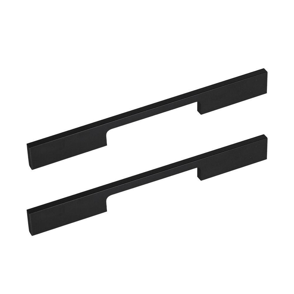 5 x 160mm Kitchen Handle Cabinet Cupboard Door Drawer Handles square Black furniture pulls