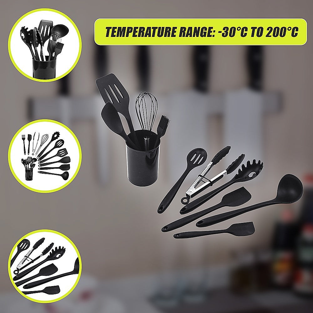 11pcs Kitchen Utensil Set Silicone Heat-Resistant Non-Stick Kitchen Utensils kit