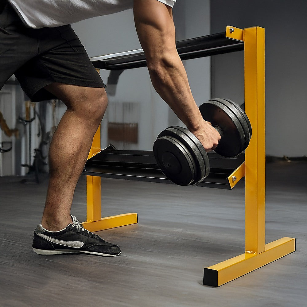 2 Tier Dumbbell Rack for Dumbbell Weights Storage