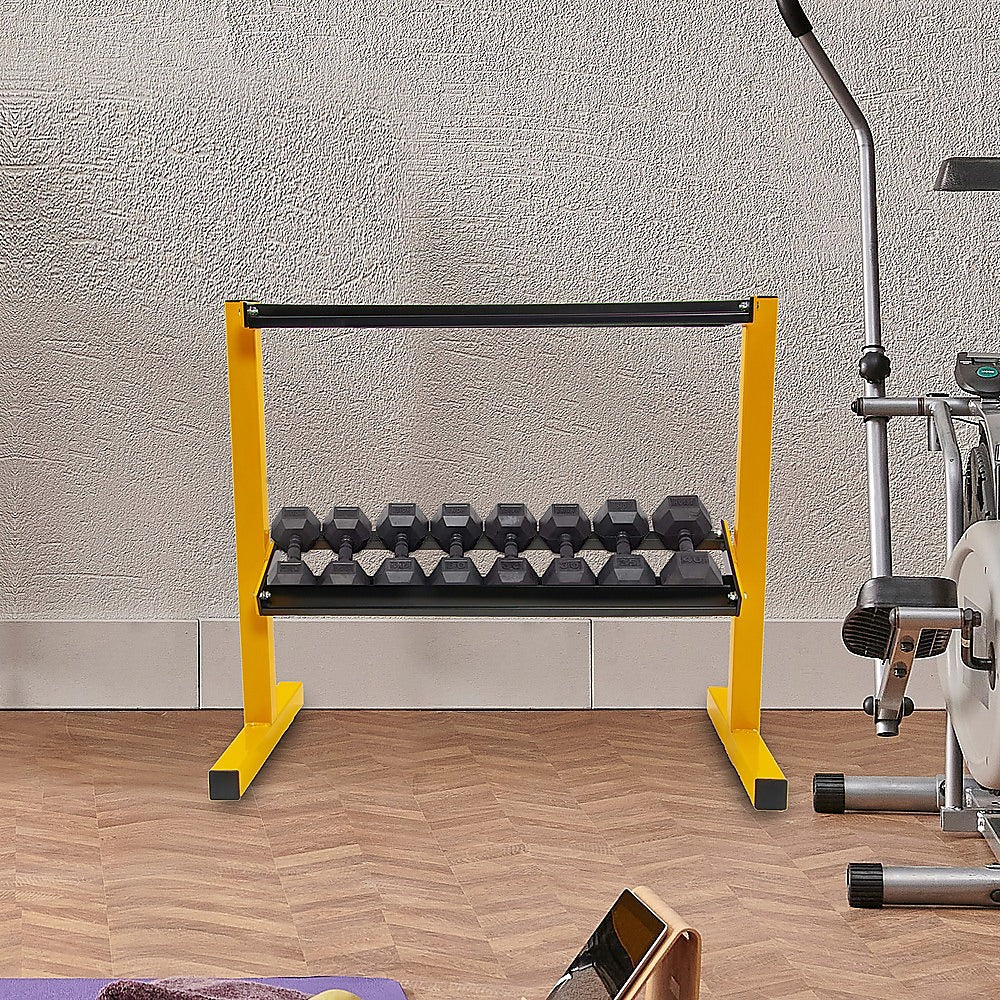 2 Tier Dumbbell Rack for Dumbbell Weights Storage