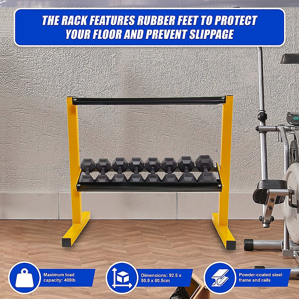 2 Tier Dumbbell Rack for Dumbbell Weights Storage