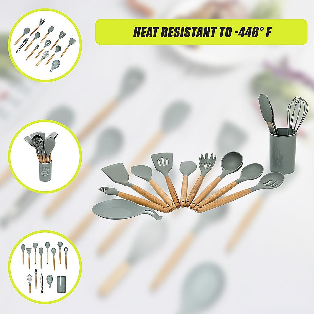 11x Kitchen Utensils for Cooking Baking Silicone Set