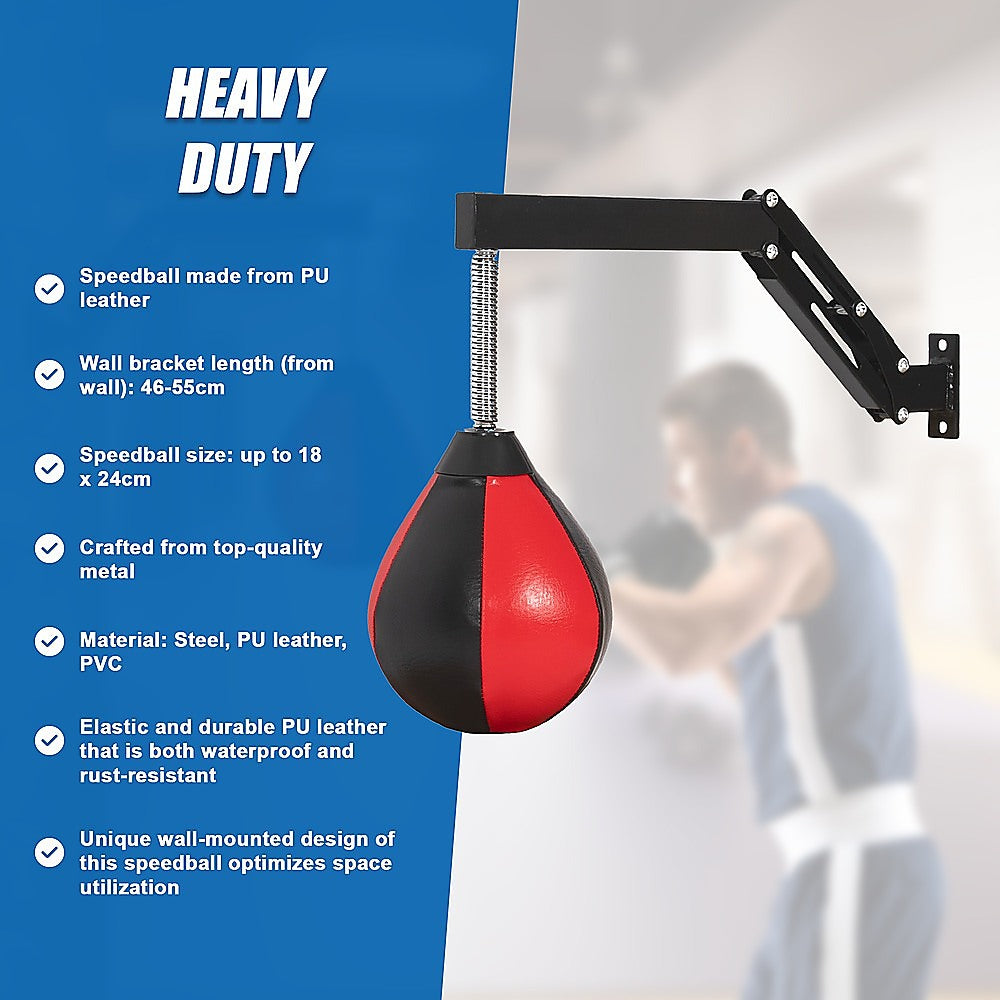 Speed Bag Punching Boxing Bag Wall Mount Reflex Training