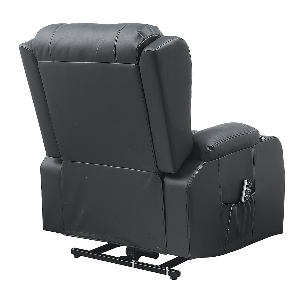 Lift Heated Leather Recliner Electric Massage Chair with USB port