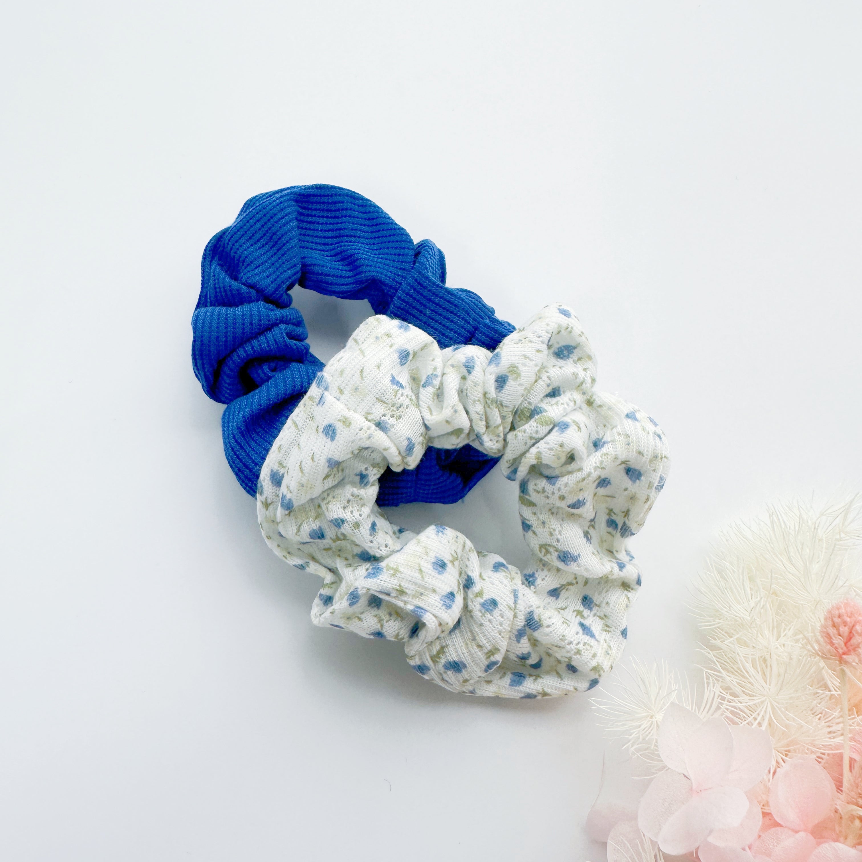 MANGO JELLY Scrunchies 2P - Royal Blue