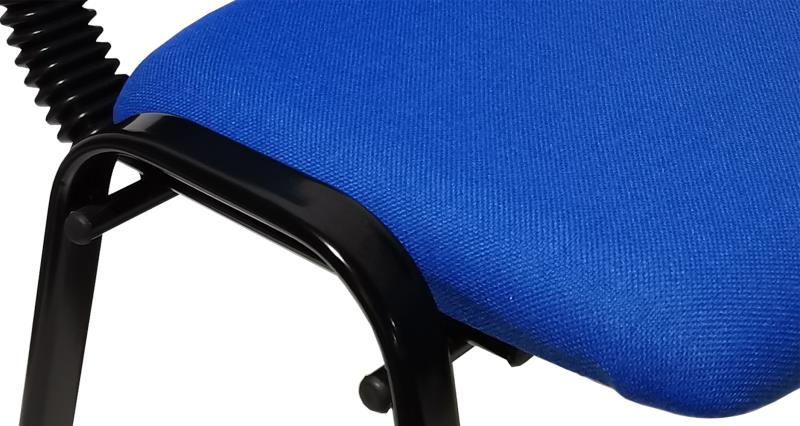 NNECN Stackable Office Conference Visitor and Community Chairs (Set of 7-Blue)