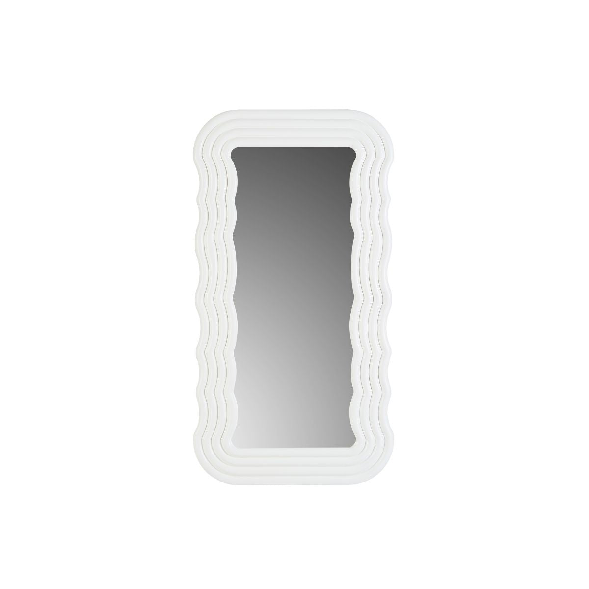 Kamila White Wavy-shaped Mirror