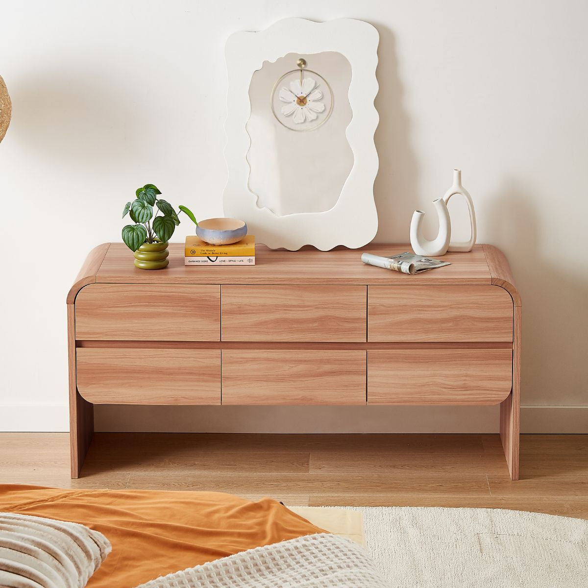 Olga Natural 6 Chest of Drawers