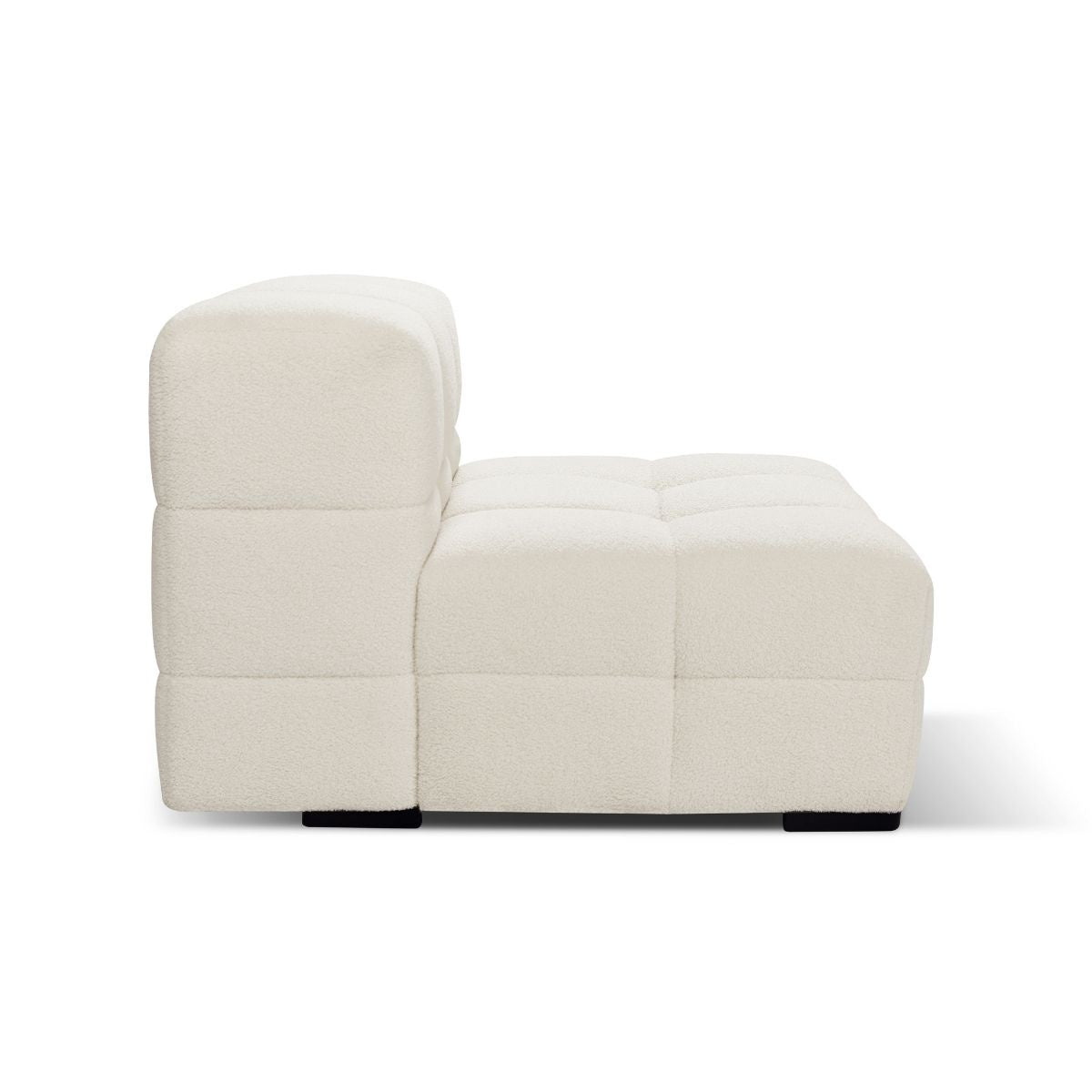 Travis White Boucle Fabric Armchair