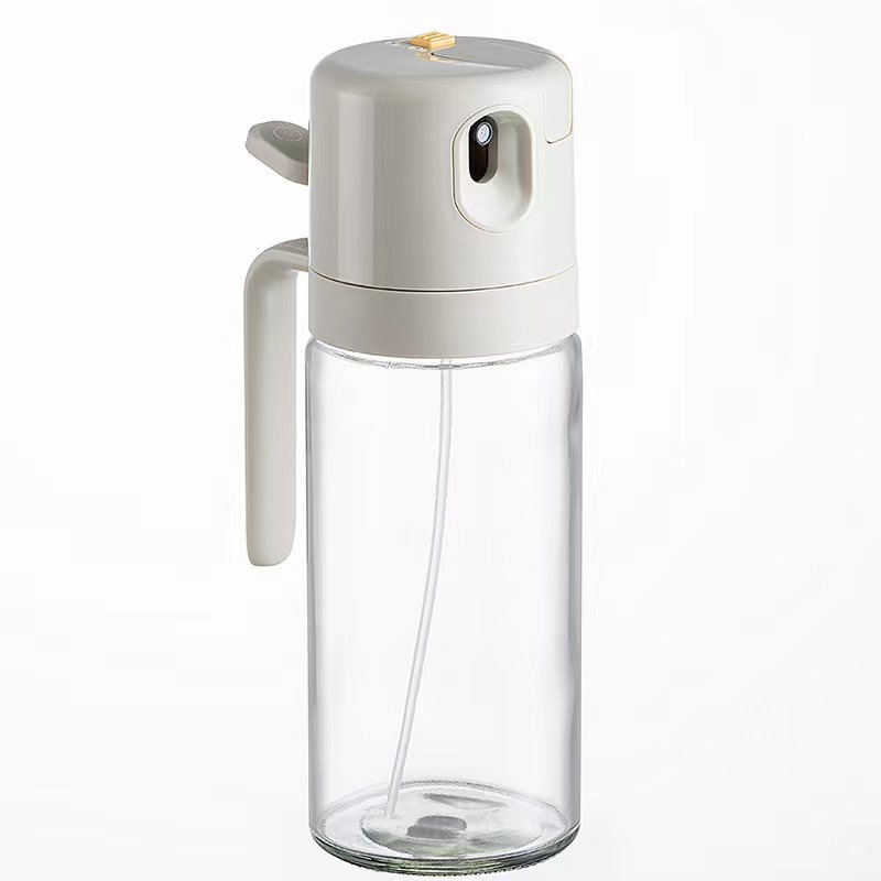 550ml Oil Sprayer and Pourer Bottle - Dual Function for Cooking