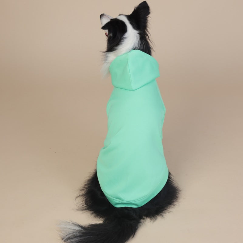 5XL Green Cute Dog Hoodie with Adjustable Drawstring - Available in Various Sizes