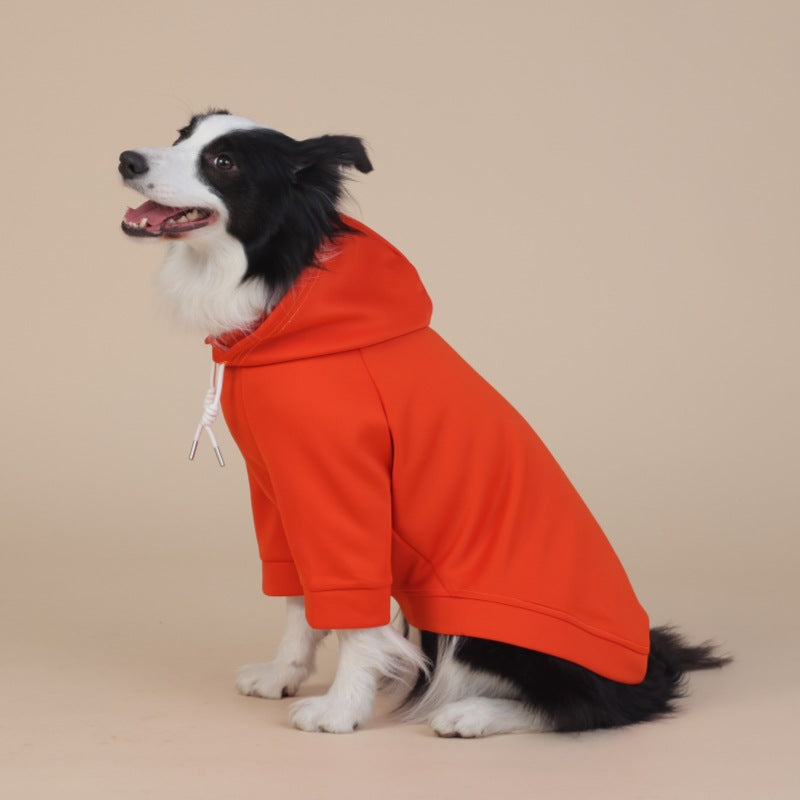 5XL Orange Cute Dog Hoodie with Adjustable Drawstring - Available in Various Sizes