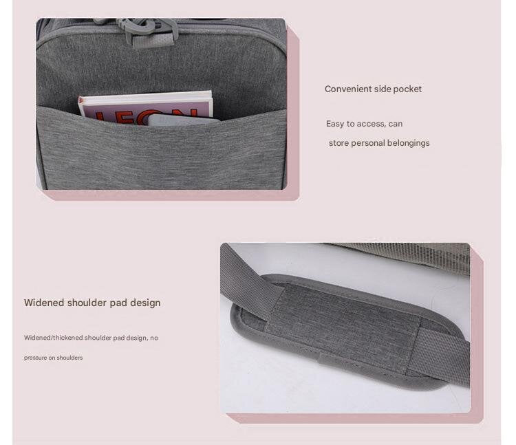 Pink Portable Pet Travel Carrier Bag - Foldable, Durable, and Comfortable for Small Dogs & Cats 45cmx30cmx30cm