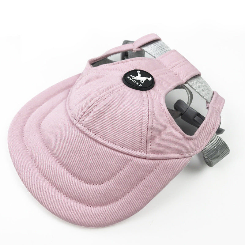 Size S Pink Adjustable Pet Baseball Cap for Cats and Dogs - Cute Sun Protection Hat for Outdoor Adventures