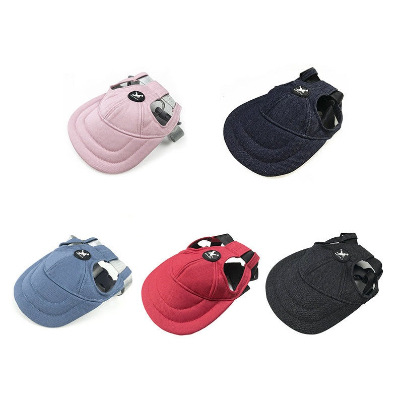 Size S Pink Adjustable Pet Baseball Cap for Cats and Dogs - Cute Sun Protection Hat for Outdoor Adventures