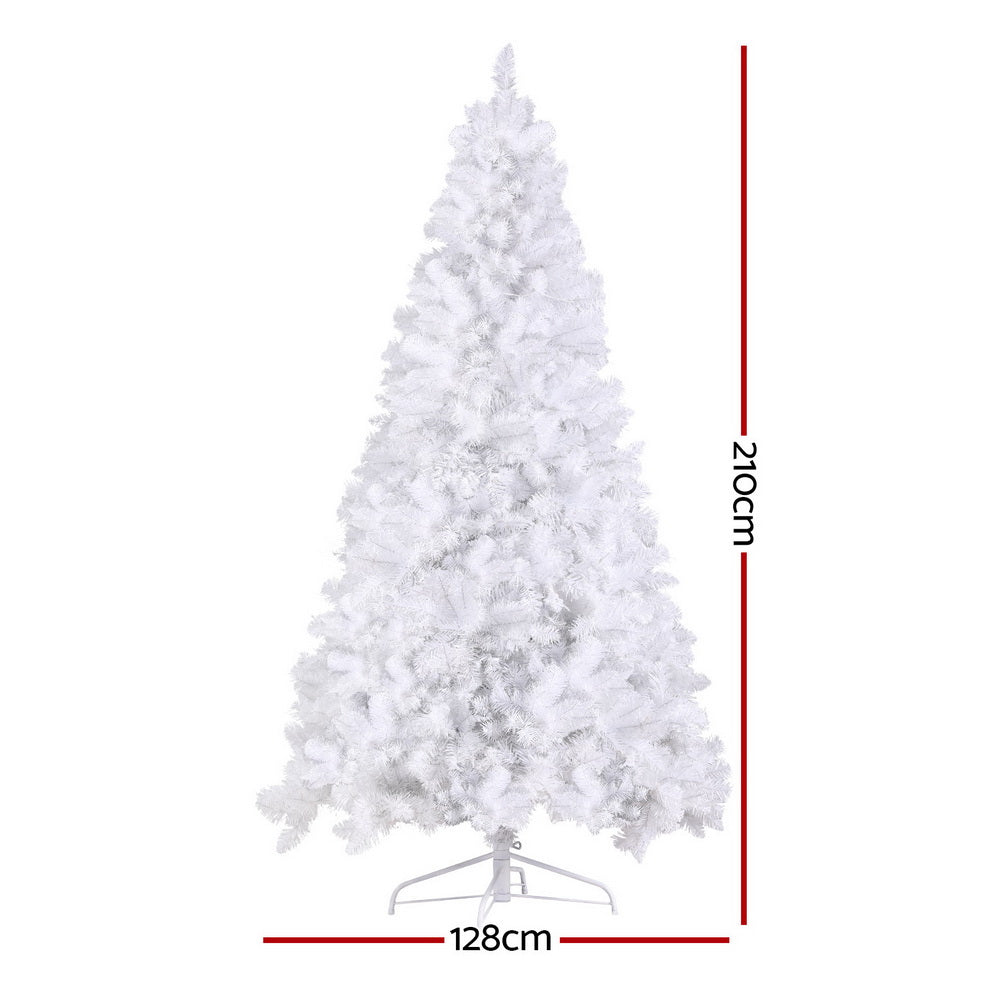 Jingle Jollys Christmas Tree 2.1m RGB Remote Xmas Party Decorations 1310 Tips