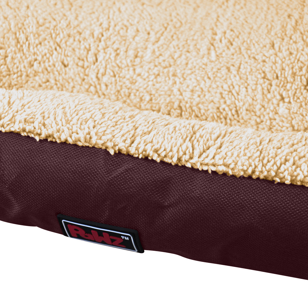 PaWz Pet Bed Mattress Dog Cat Pad Mat Cushion Soft Winter Warm 2X Large Brown