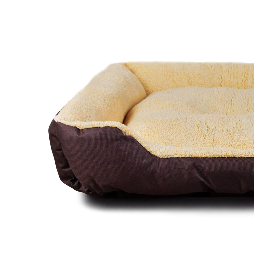 PaWz Pet Bed Mattress Dog Cat Pad Mat Cushion Soft Winter Warm Large Brown