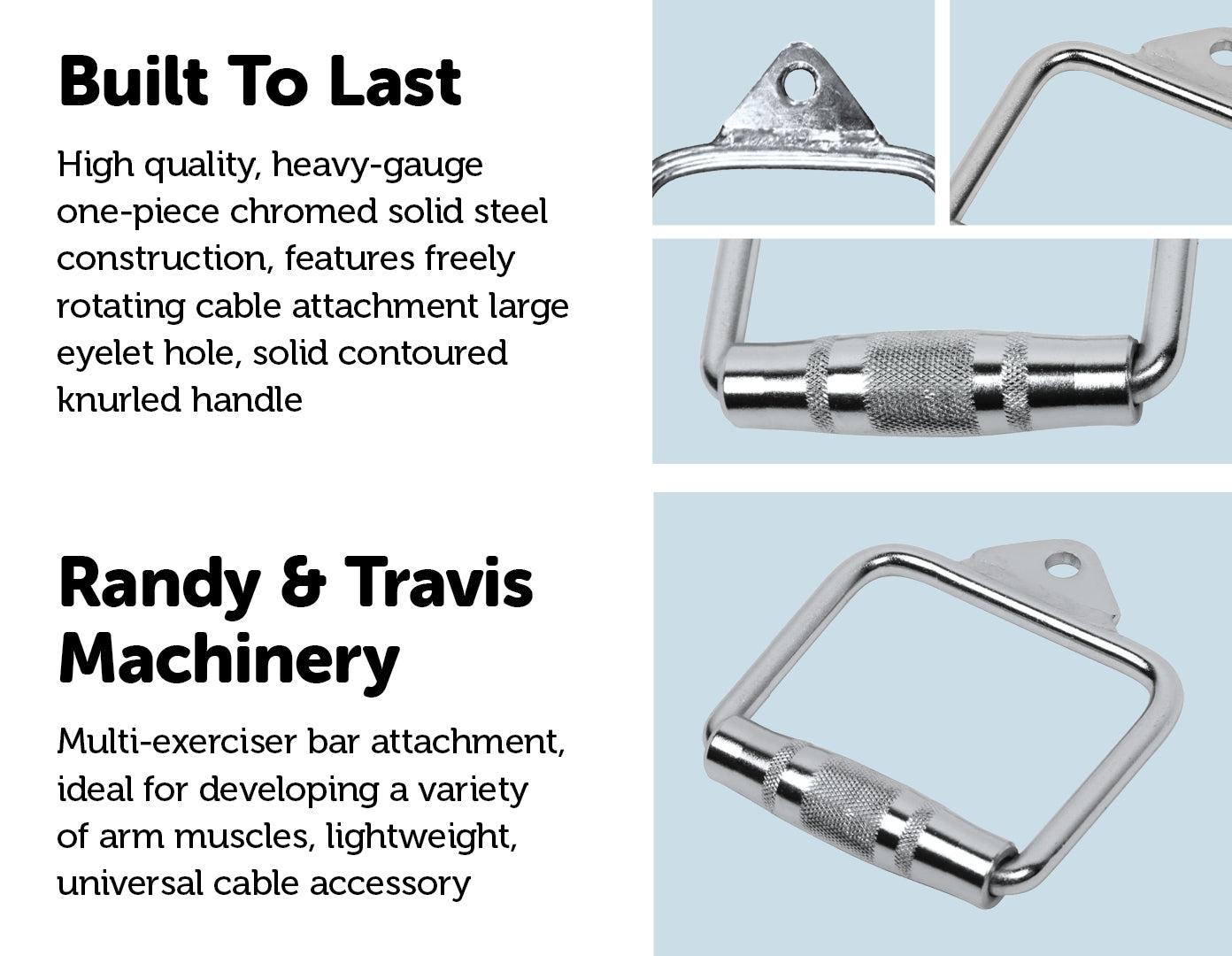 Single Stirrup Handle Cable Attachment