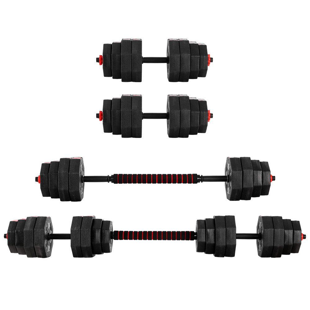 Everfit 40kg Dumbbells Barbell Set Adjustable Dumbbell Weight Lifting