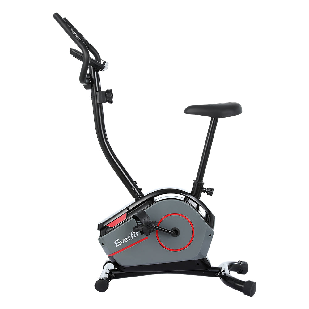 Everfit Magnetic Exercise Bike 8 Levels Upright Bike Fitness Home Gym Cardio