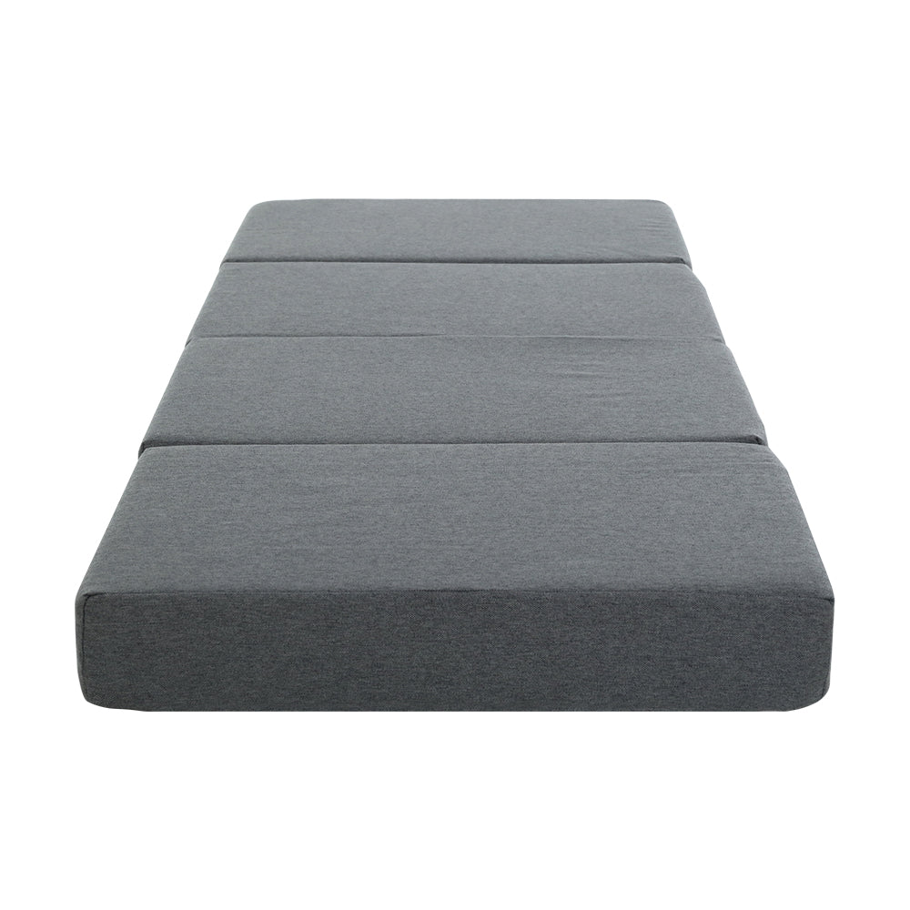 Giselle Bedding Foldable Mattress Folding Foam Single Grey