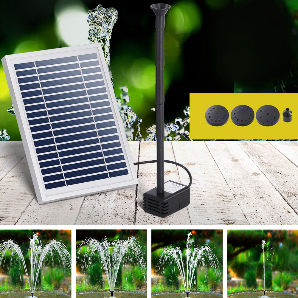 Gardeon Solar Pond Pump Submersible Powered Garden Pool Water Fountain Kit 4.4FT