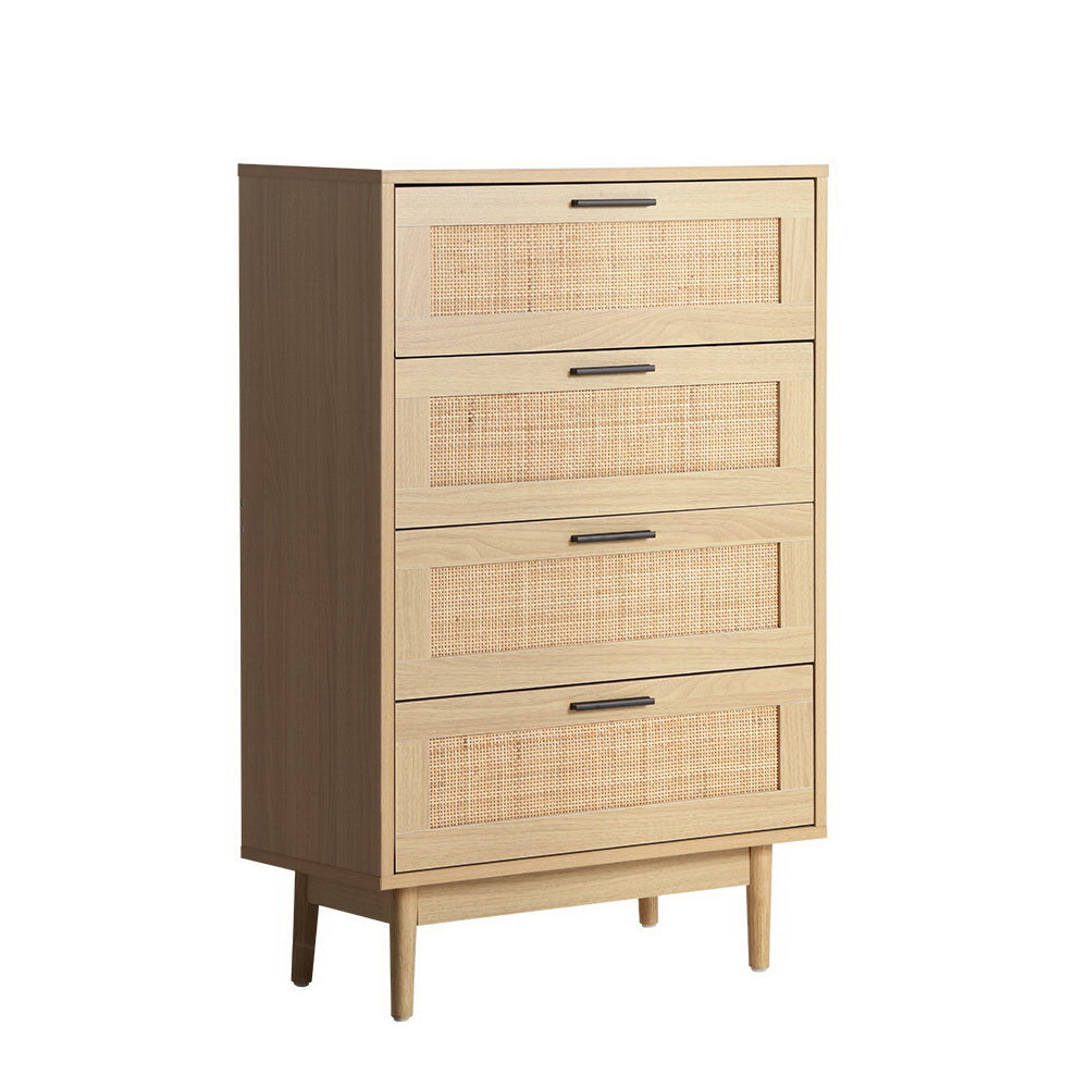 Artiss 4 Chest of Drawers - BRIONY Oak