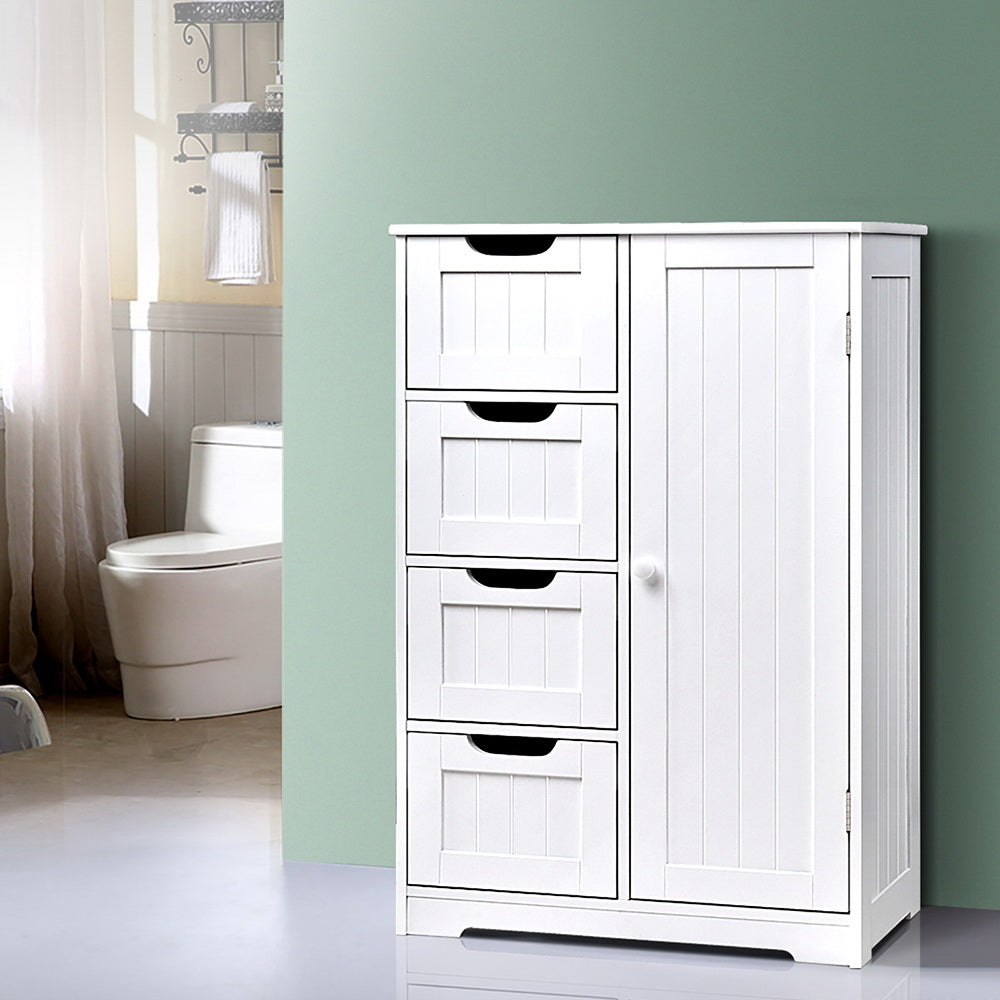 Artiss Bathroom Cabinet Storage Drawers White