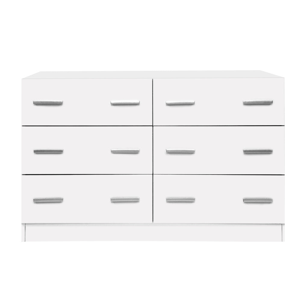 Artiss 6 Chest of Drawers - VEDA White