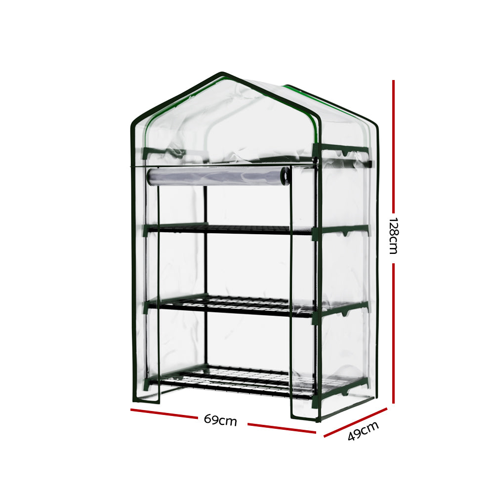 Greenfingers Greenhouse 3 Tiers Mini Green House Garden Bed Planter Box 1.28x0.7x0.5M