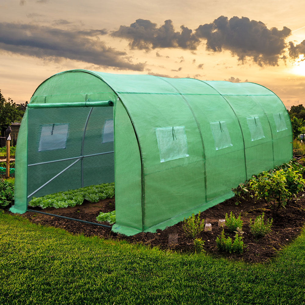 Greenfingers Greenhouse 4x3x2M Walk in Green House Tunnel Plant Garden Shed Dome