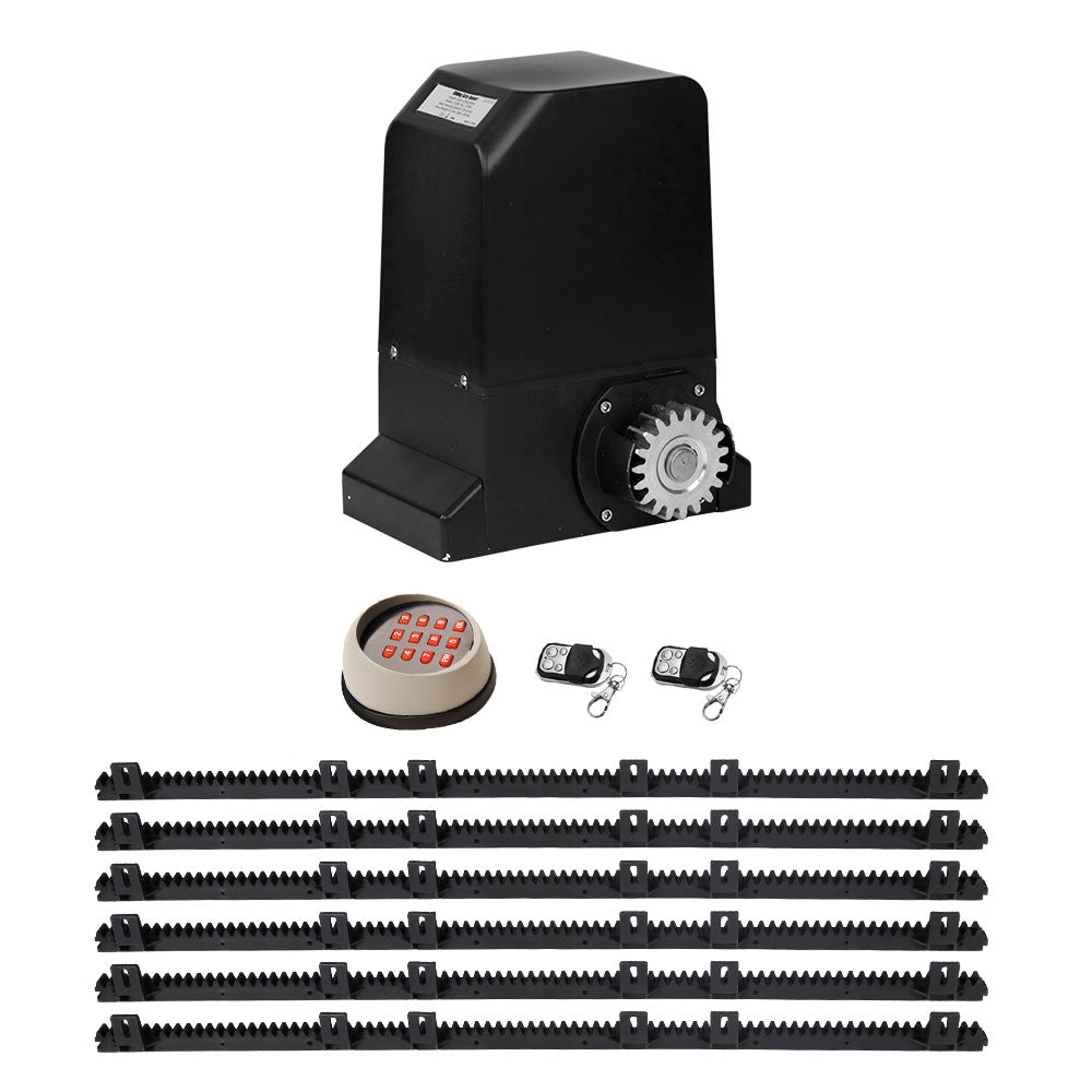 Lockmaster Automatic Sliding Gate Opener Kit Keypad 6M 1000KG