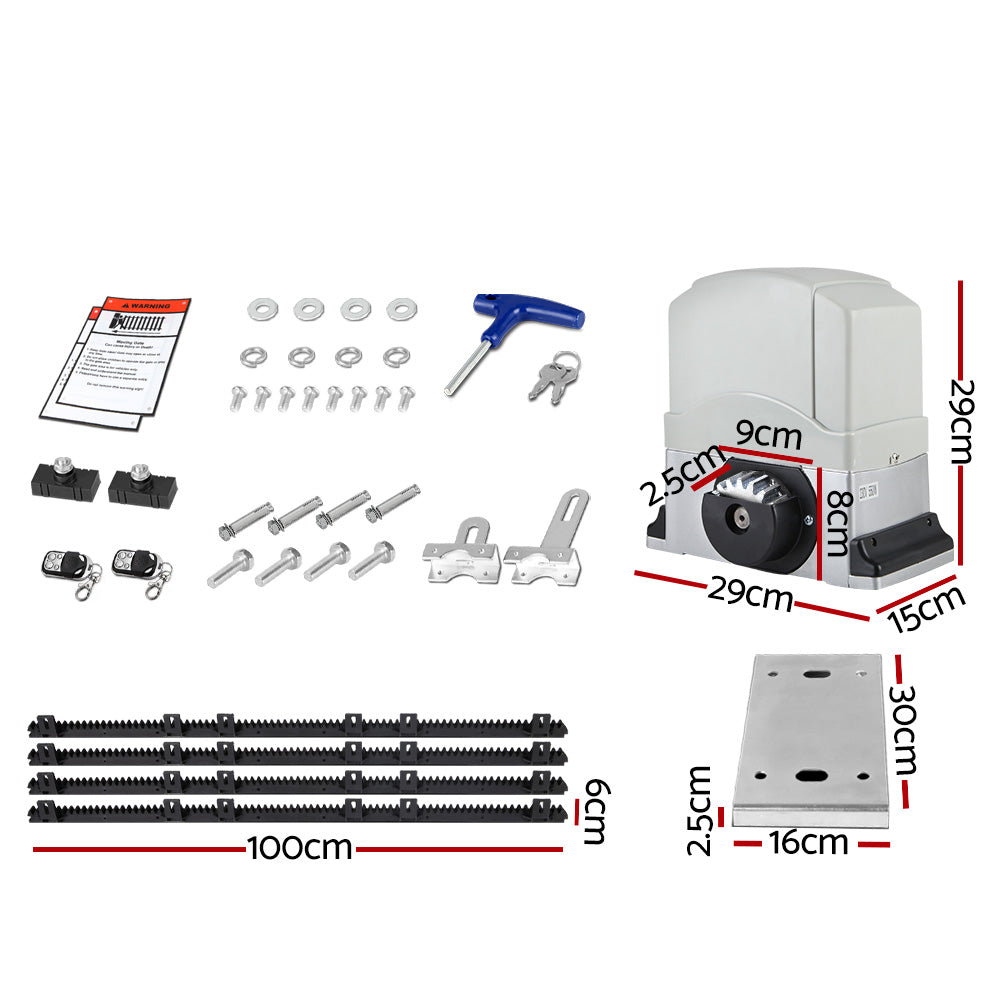 LockMaster Electric Sliding Gate Opener 1200KG 4M