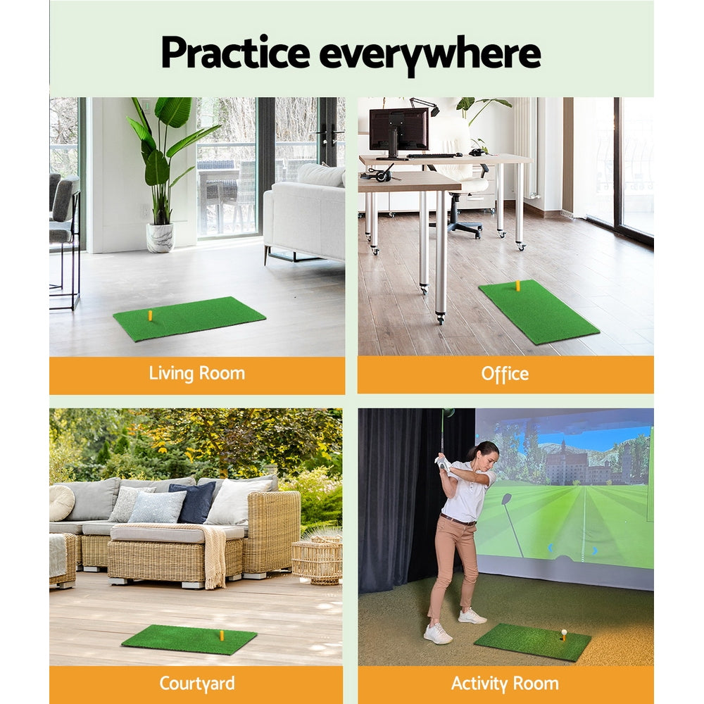 Everfit Golf Hitting Practice Mat Portable Driving�Range�Training Aid 60x30cm