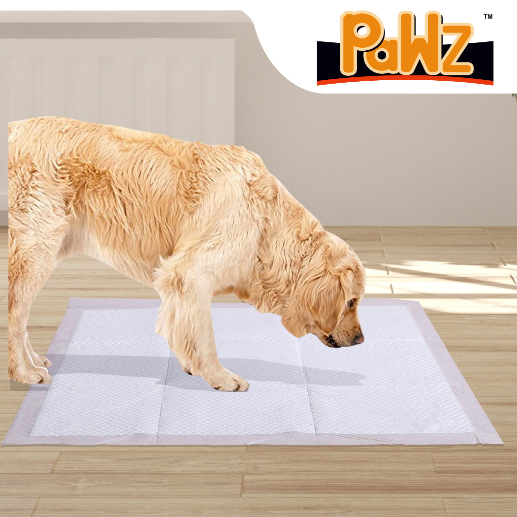 PaWz 400 Pcs 60x60 cm Pet Puppy Dog Toilet Training Pads Absorbent Beige