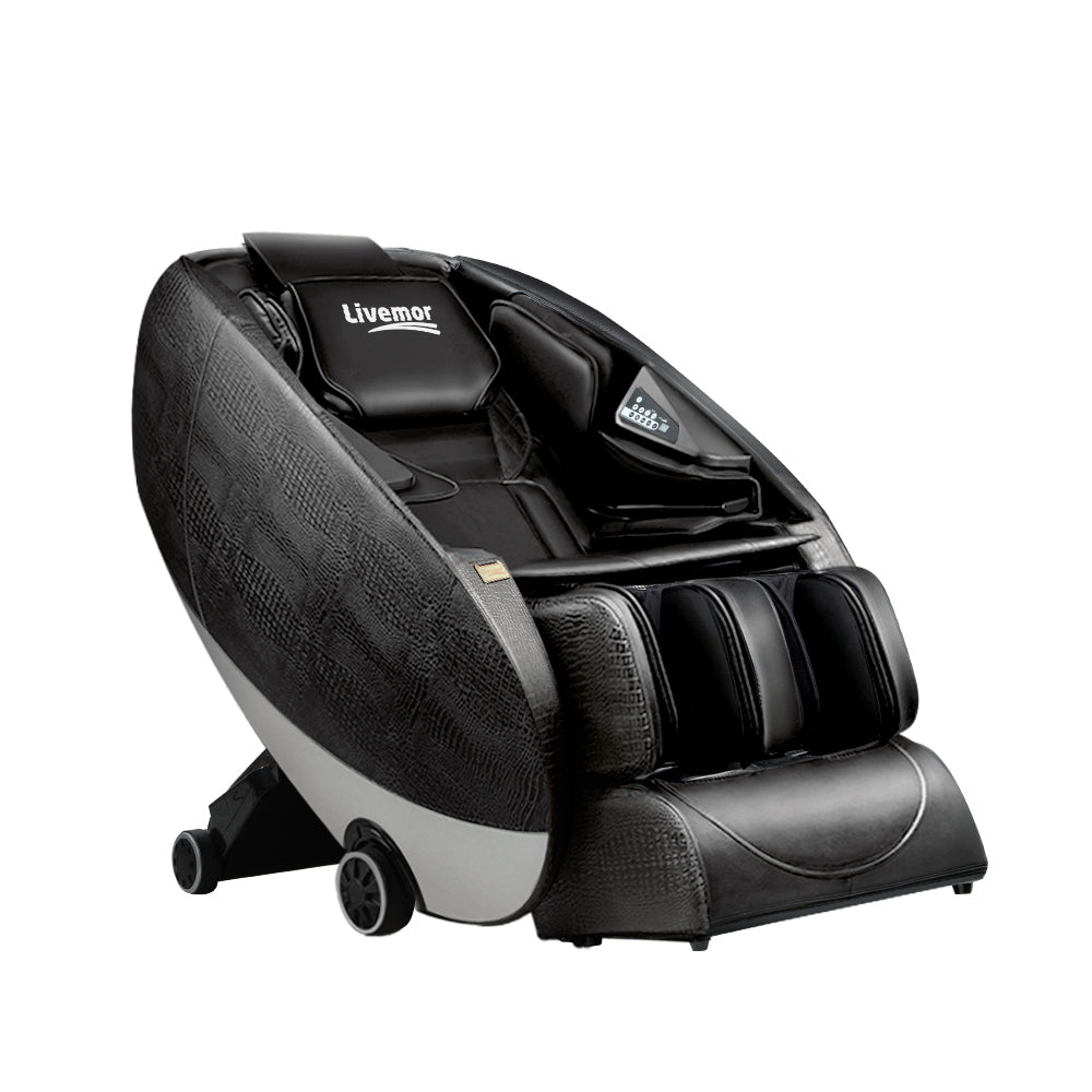 Livemor Massage Chair Electric Recliner Zero Gravity Massage Chair Deluxe Black