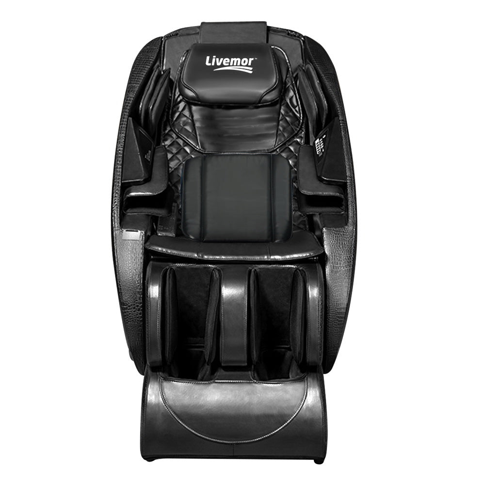 Livemor Massage Chair Electric Recliner Zero Gravity Massage Chair Deluxe Black