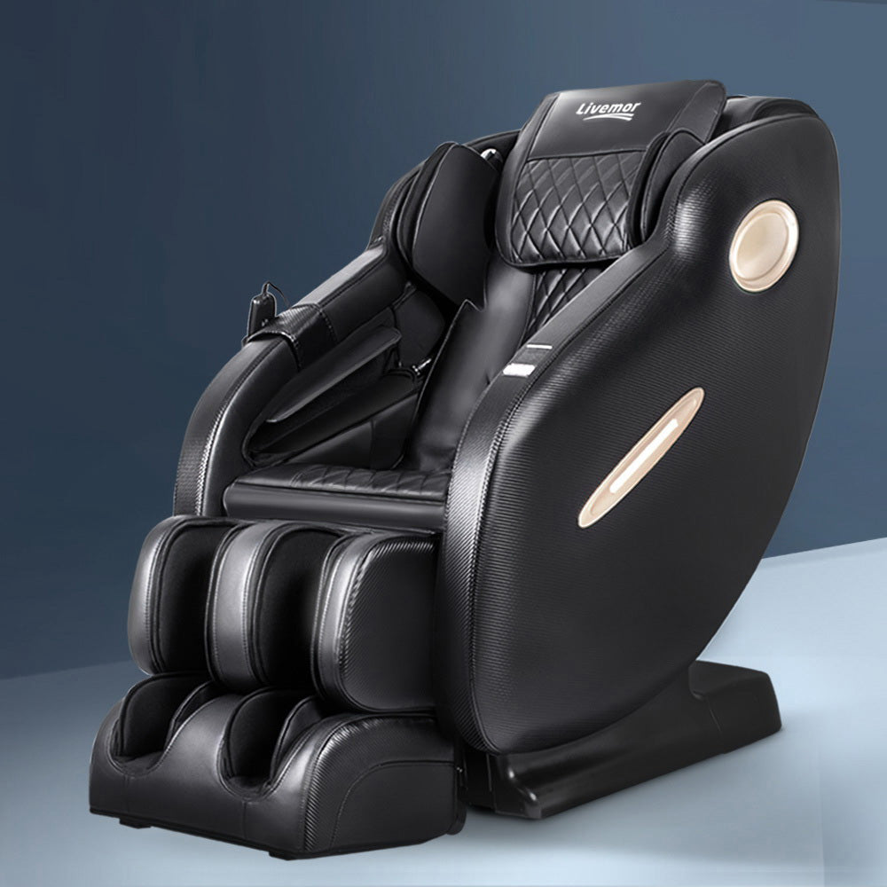 Livemor Electric Massage Chair SL Track Full Body Air Bags Shiatsu Massaging Massager